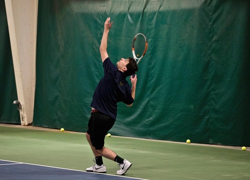Men’s Tennis Notches First Victory, Defeats Norwich, 5-4