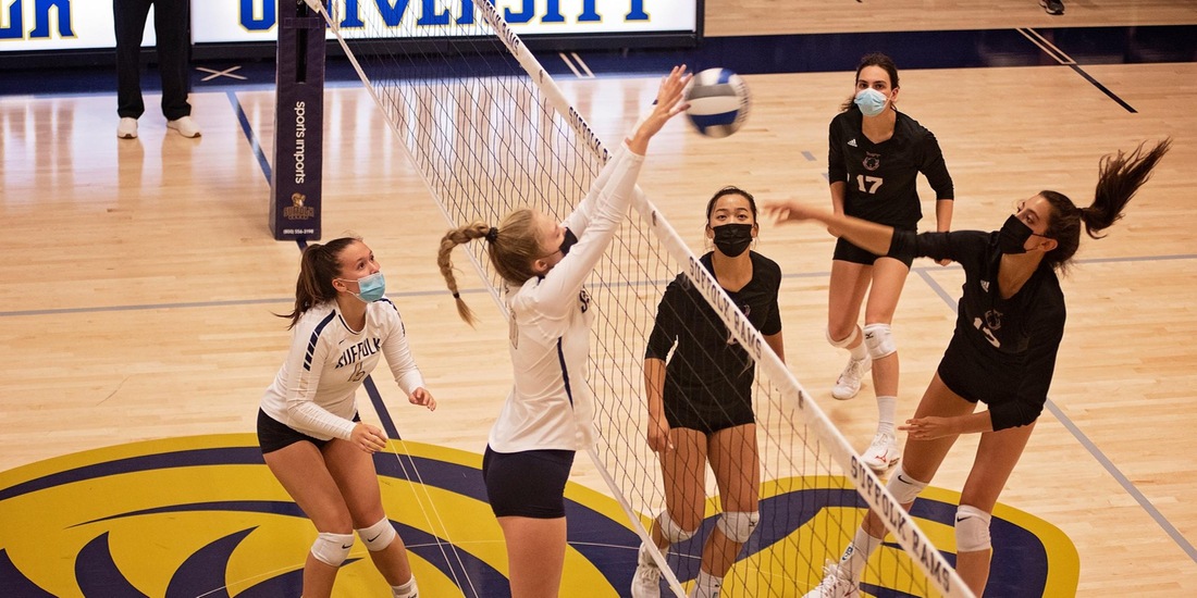 Volleyball Wraps Up Road Swing at UNE Tuesday