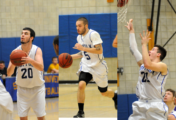 Trio Guides Men's Hoops to GNAC Victory