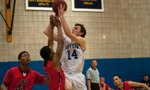 Powers Lifts Men's Basketball to GNAC Victory