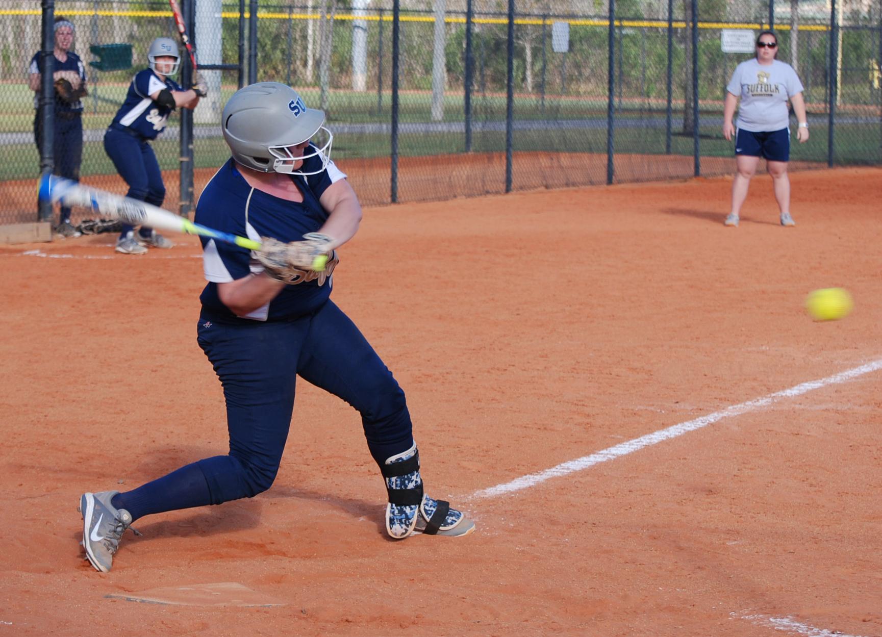 Softball Hits 30-Win Mark with Two Victories at Curry
