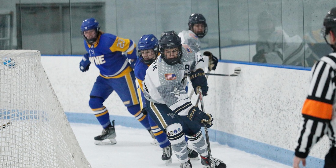 Women’s Hockey Forces 2-2 Tie at UNE