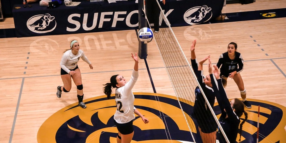 Volleyball Slips in Straight Sets to St. Joseph’s (Maine)