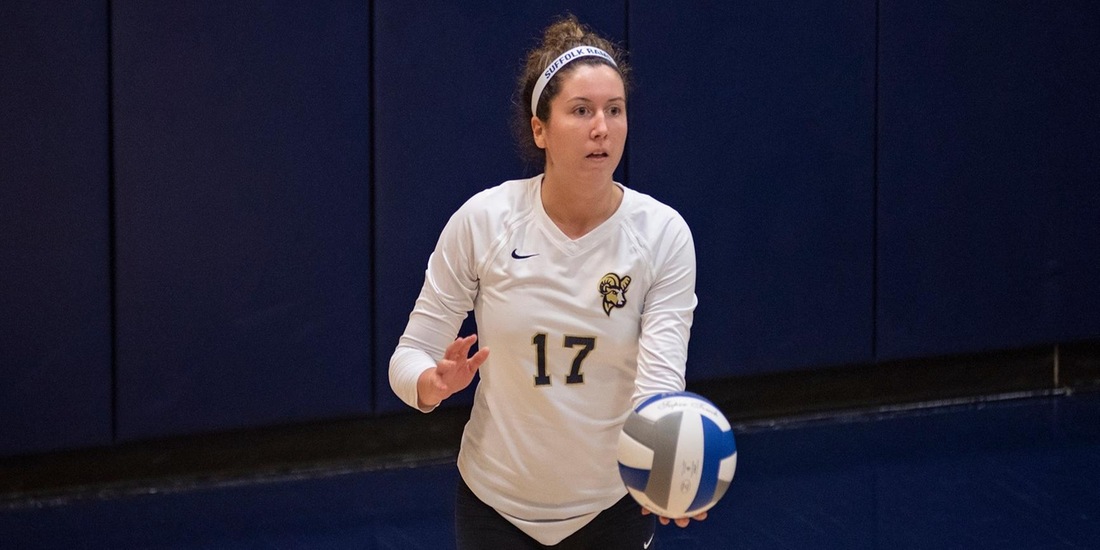 UNE Notches Volleyball in Three