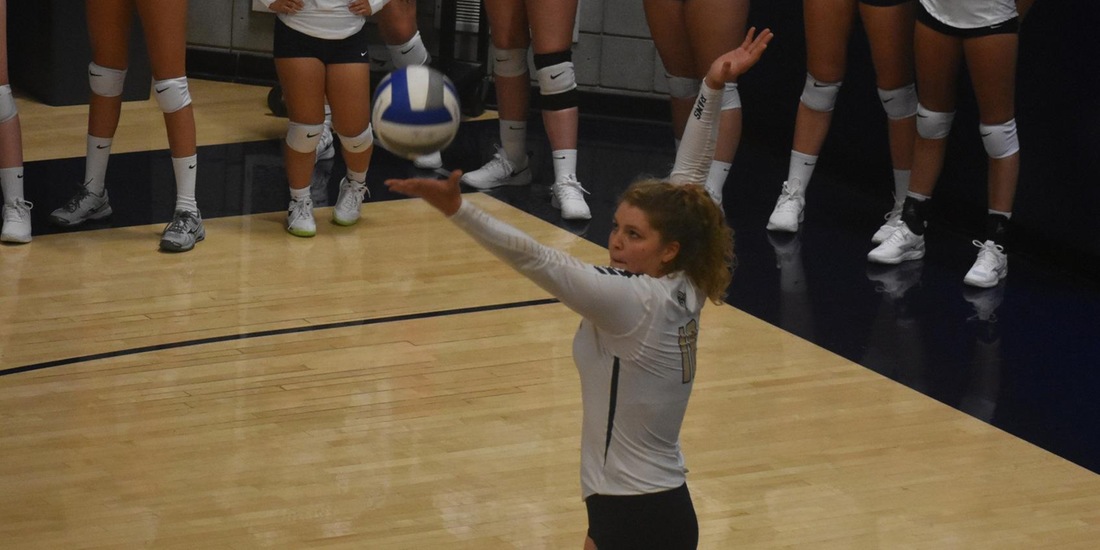 Rivier Tops Volleyball, 3-0