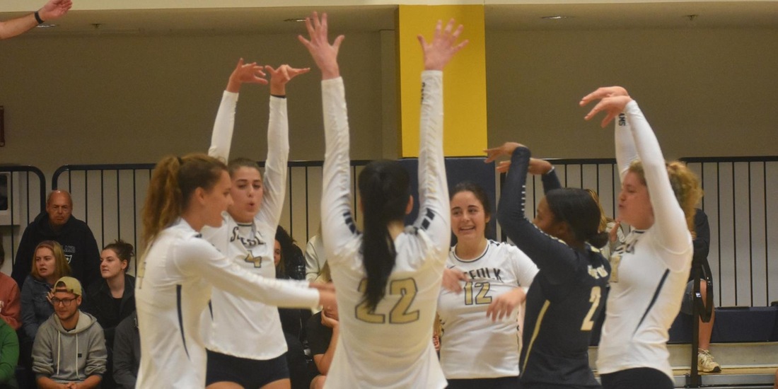Volleyball Defeats Colby Sawyer, 3-1, for Fifth Straight Win 
