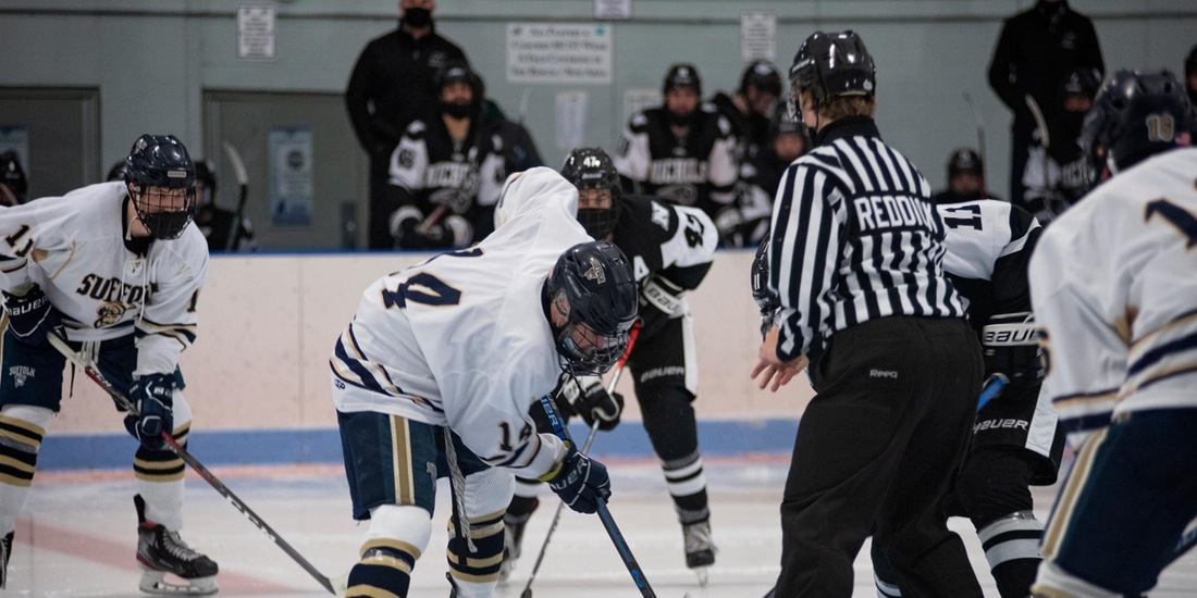 Men’s Hockey Pulls Curtain on 2021-22 Campaign Friday against New England College