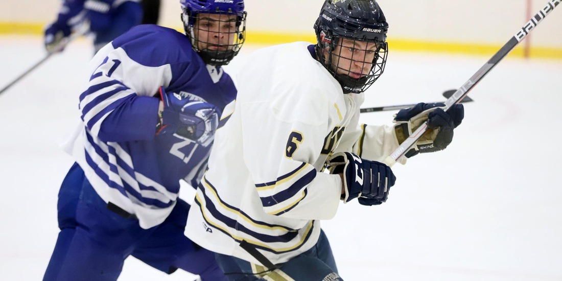 Montgomery Leads Men’s Hockey Past Western New England, 3-2
